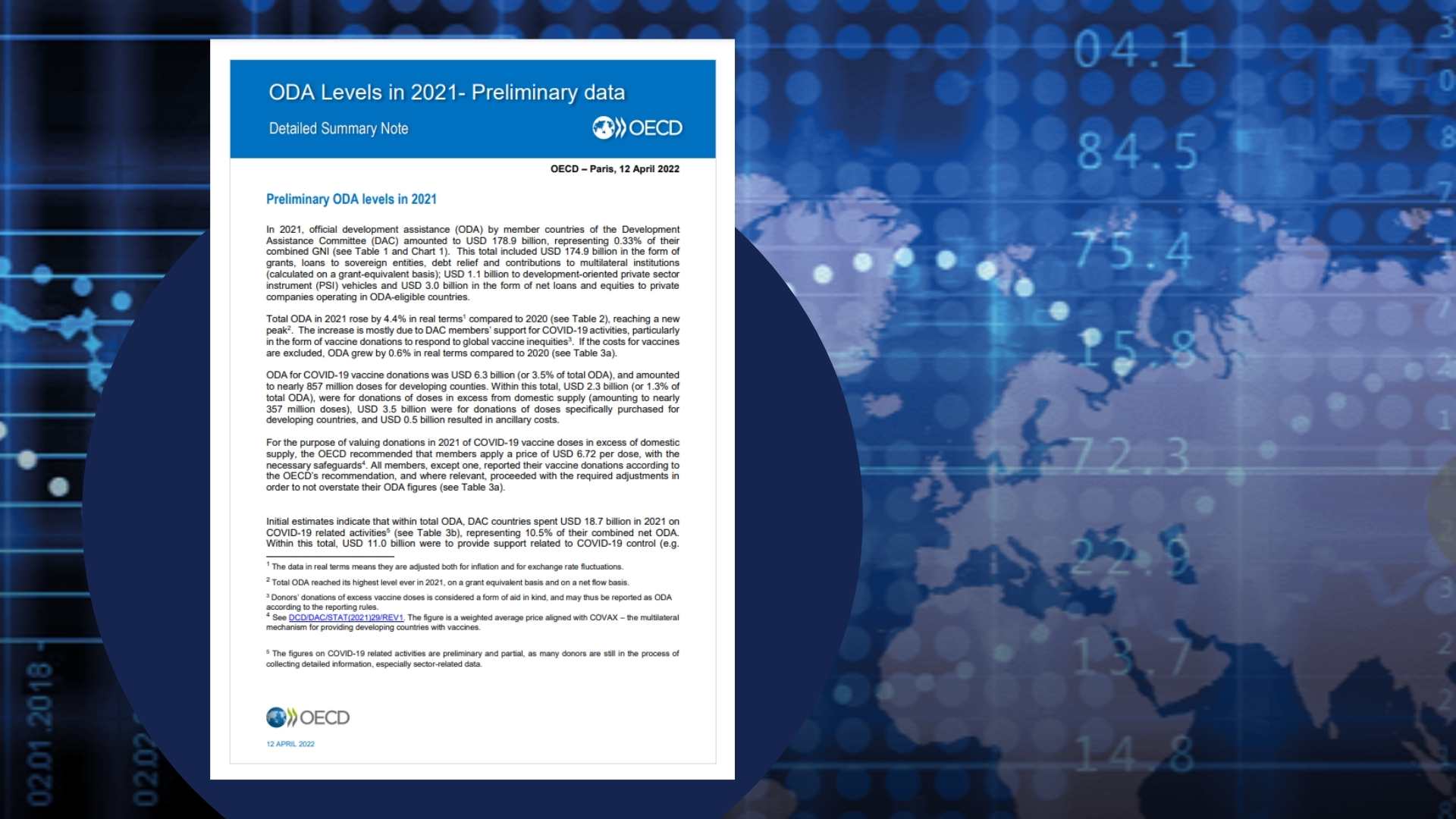 OECD ODA levels in 2021