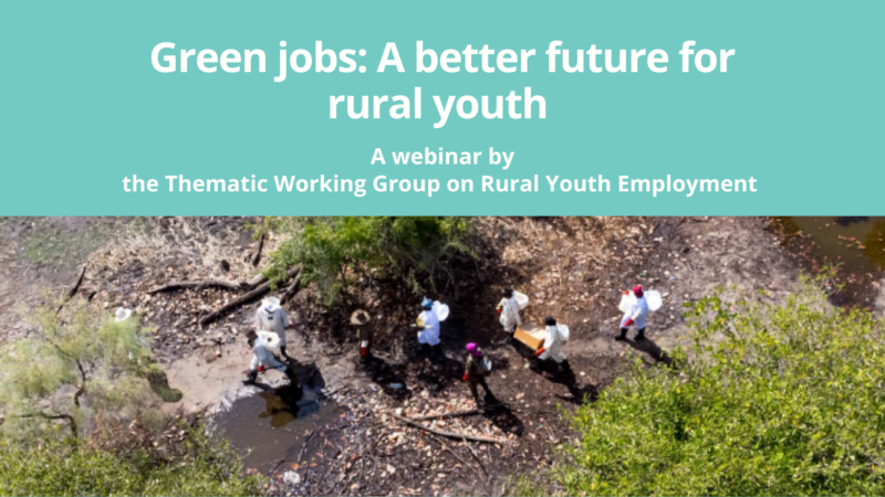 Green jobs webinar